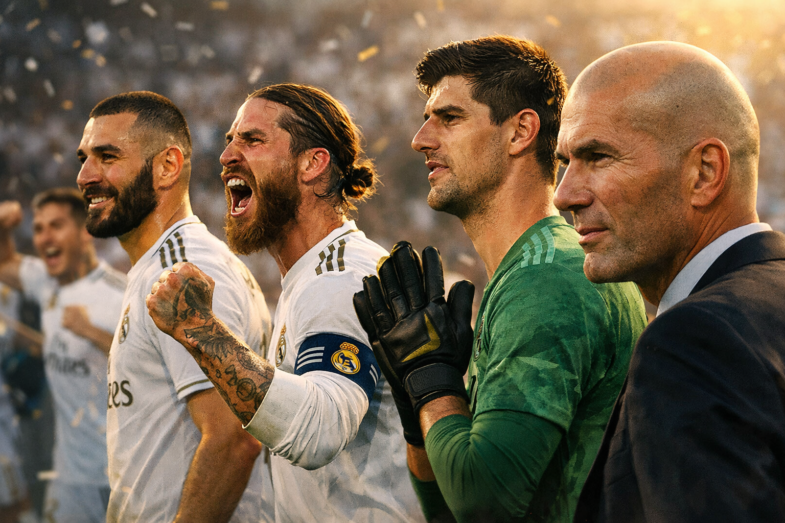 Feature image for How Real Madrid Closed Out La Liga: Benzema, Ramos, Courtois and Zidane Drove Title No. 34