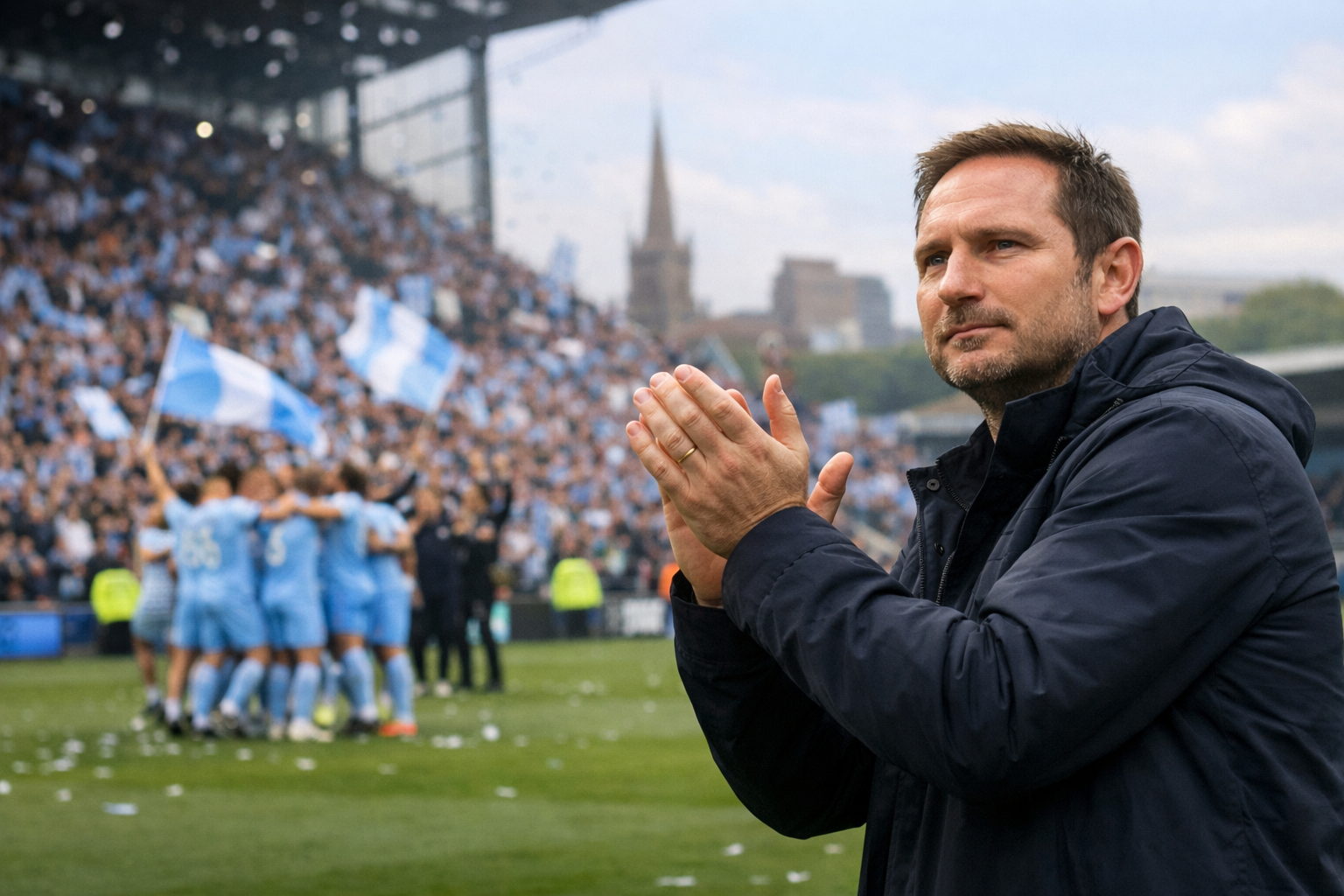 Feature image for Frank Lampard tells Coventry fans to embrace the moment as Premier League planning starts