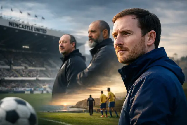 Feature image for Ian Cathro on Newcastle’s pull, lessons from Rafa and Nuno, and building a fearless Estoril